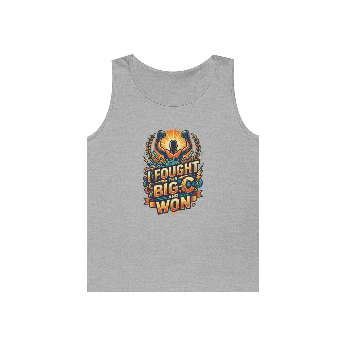 Color: Sport Grey | I Fought The Big C and Won Tank Top