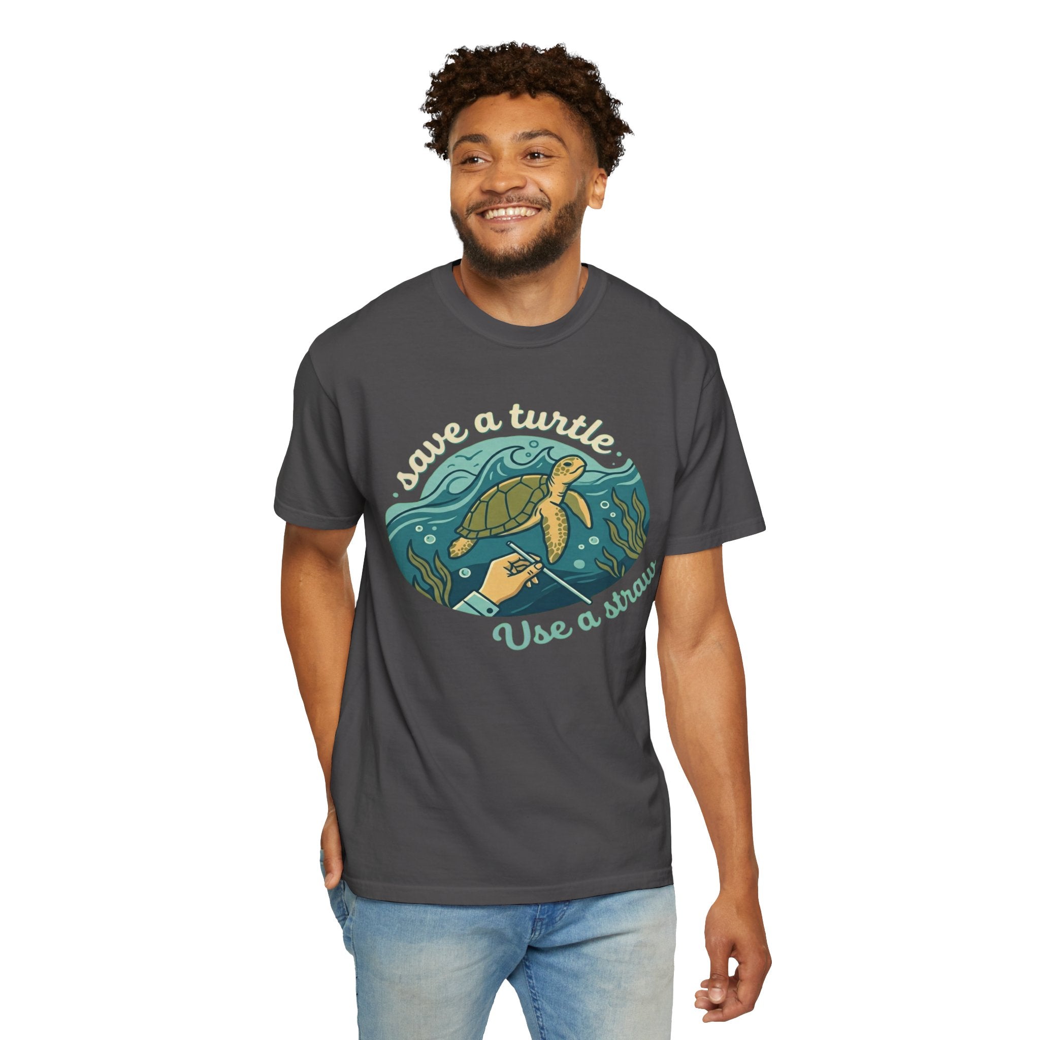"Save a Turtle" Unisex Garment-Dyed Tee