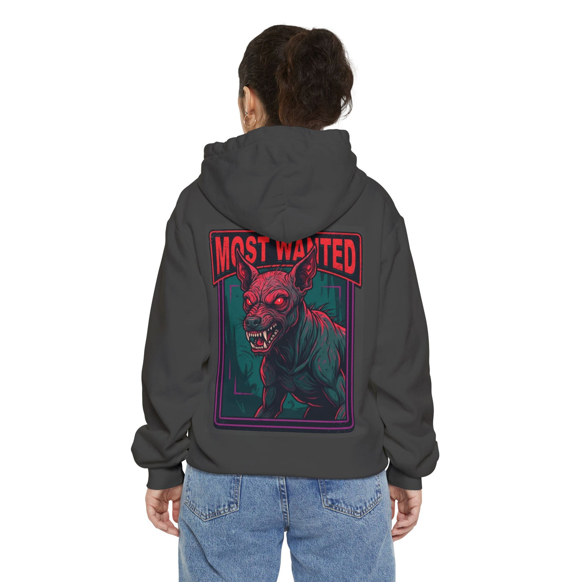 Color: Pepper | Chupacabra (Puerto Rico-Latin America) Garment-Dyed Hoodie