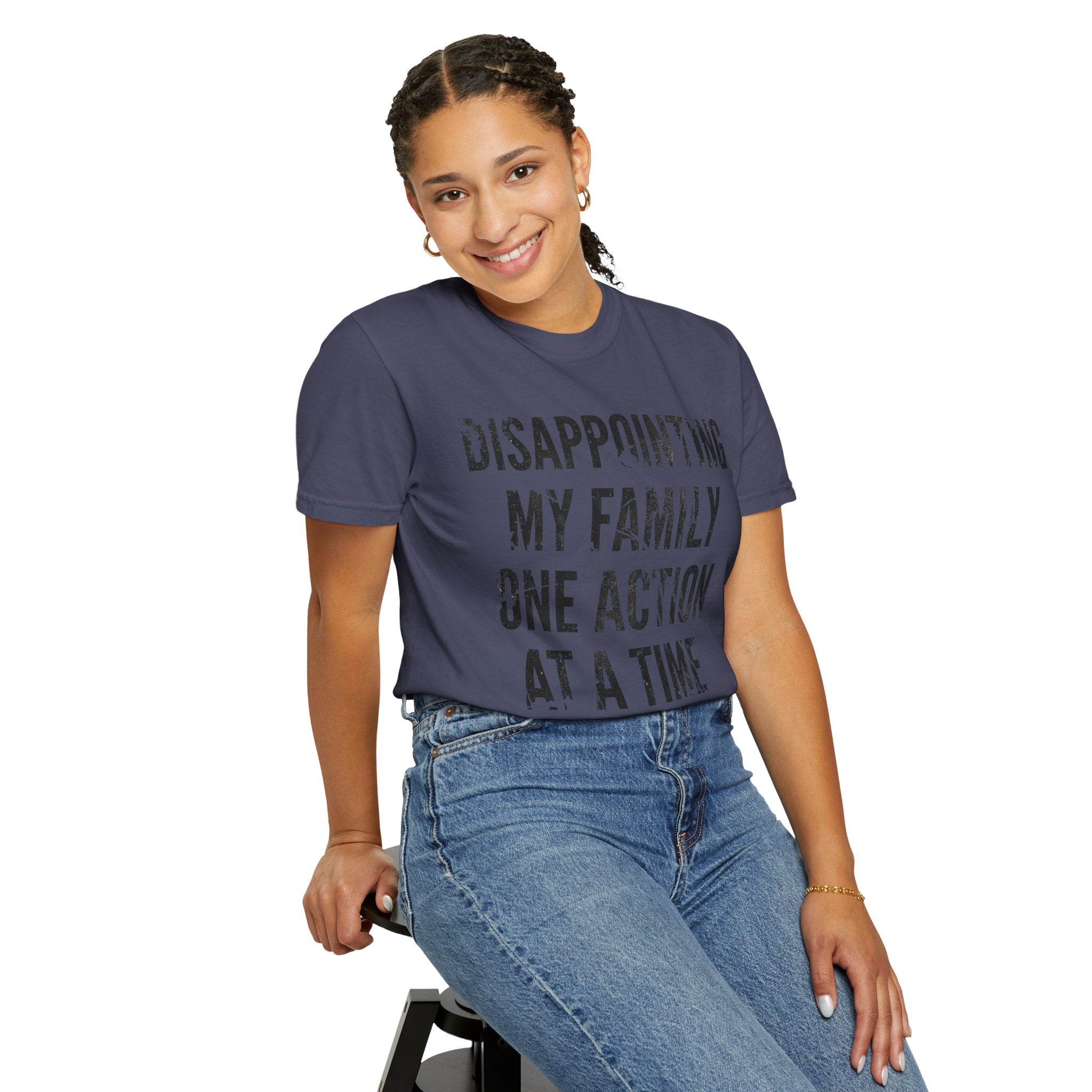 "Disappointing My Familiy" Unisex Garment-Dyed Tee