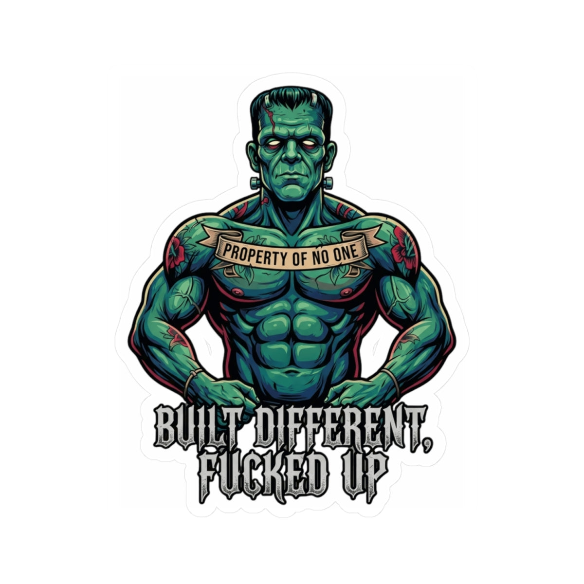"Built Different" Sticker — Main