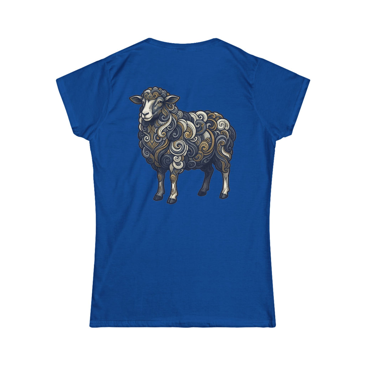Color: Royal | Barnyard Sheep Women's Tee