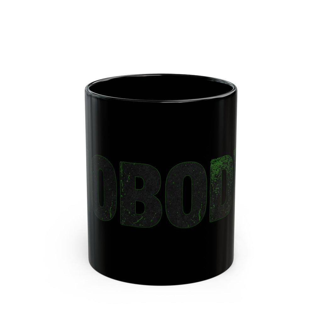 "Nobody Can Beat You At Being You" Black Ceramic Mug — Graphic