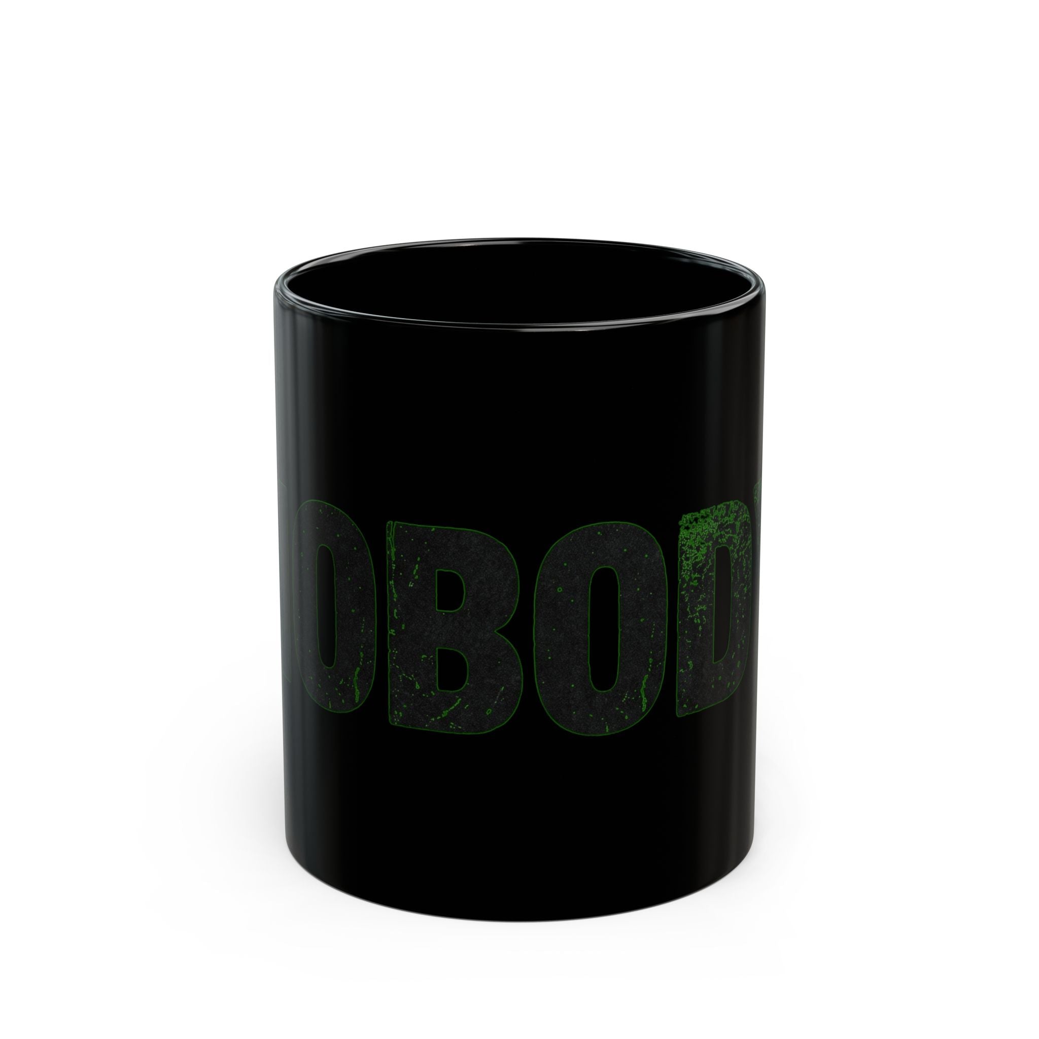 "Nobody Can Beat You At Being You" Black Ceramic Mug — Graphic