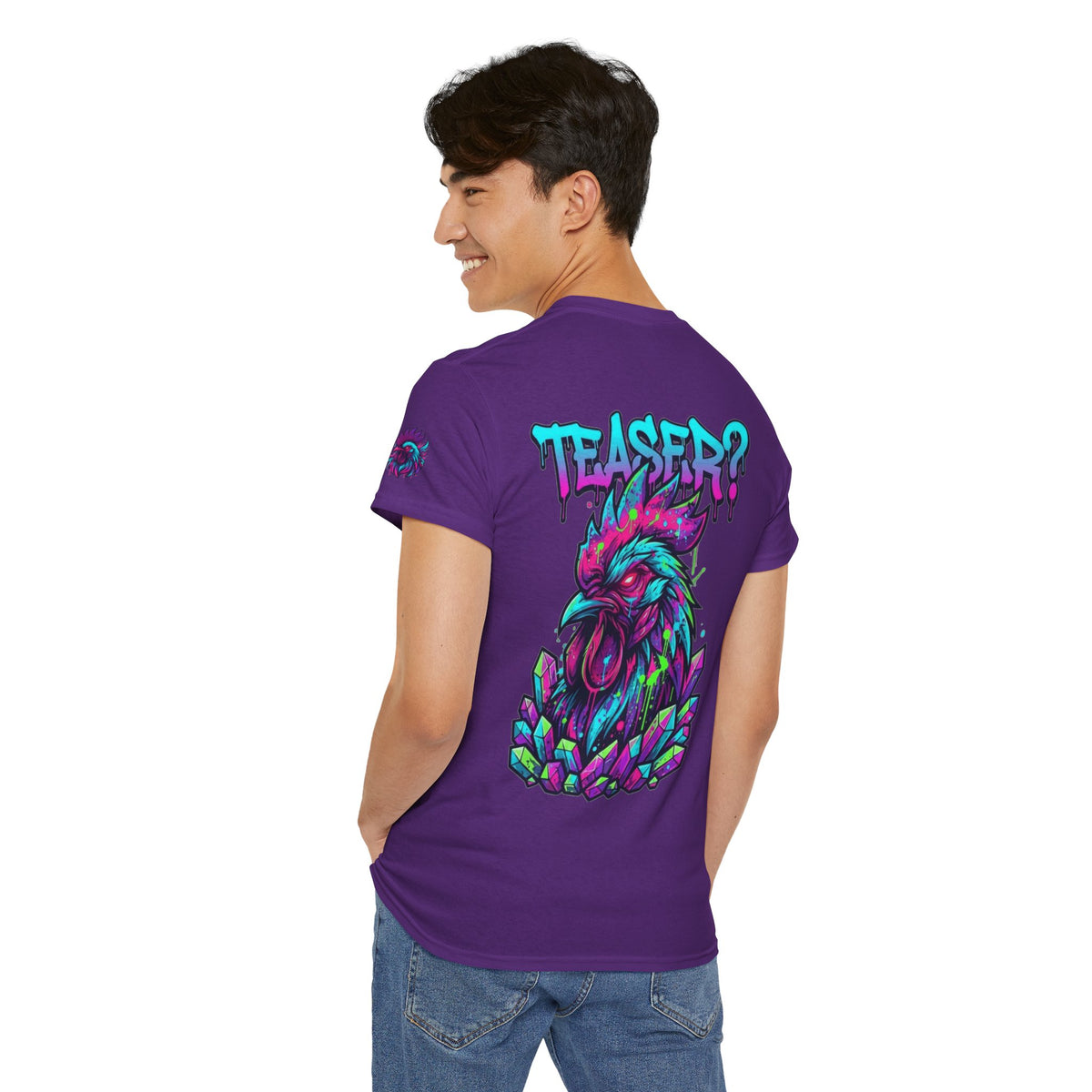 Color: Purple | Cock Teaser Premium Graphic Tee