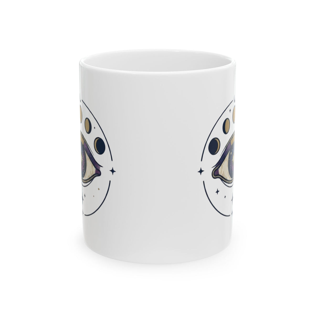 "Trust the Universe" White Ceramic Mug — Graphic