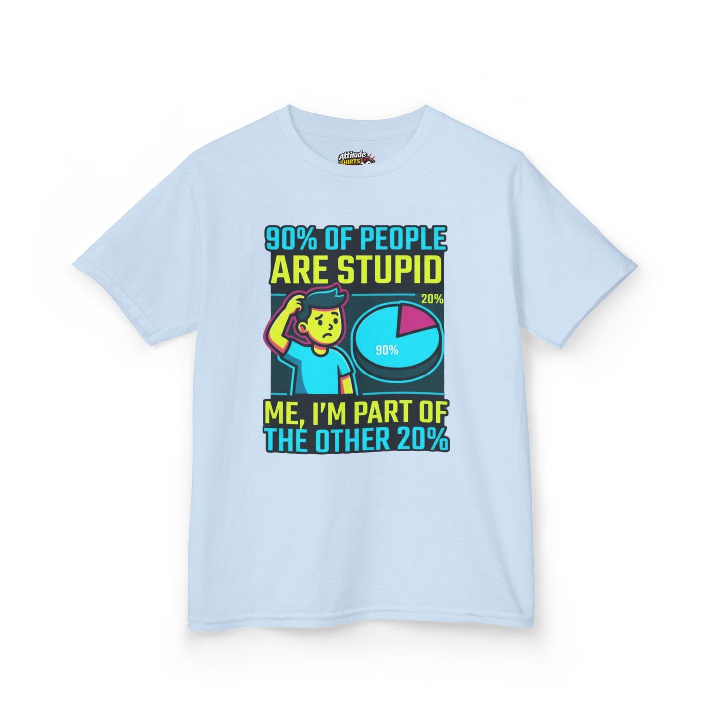 "90% Of People Are Stupid" Kids Tee