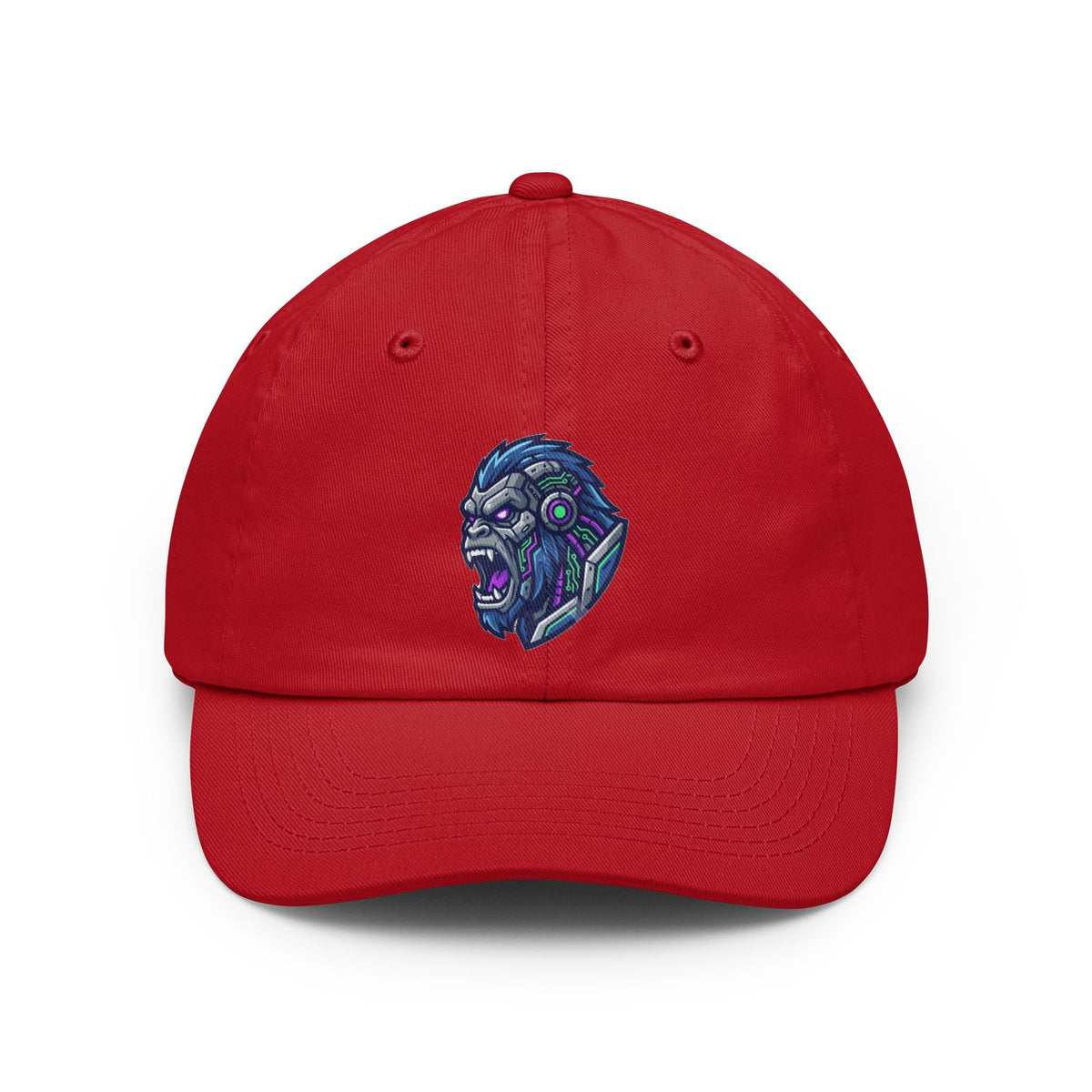 Color: Red | Cyber Gorilla Dad Hat