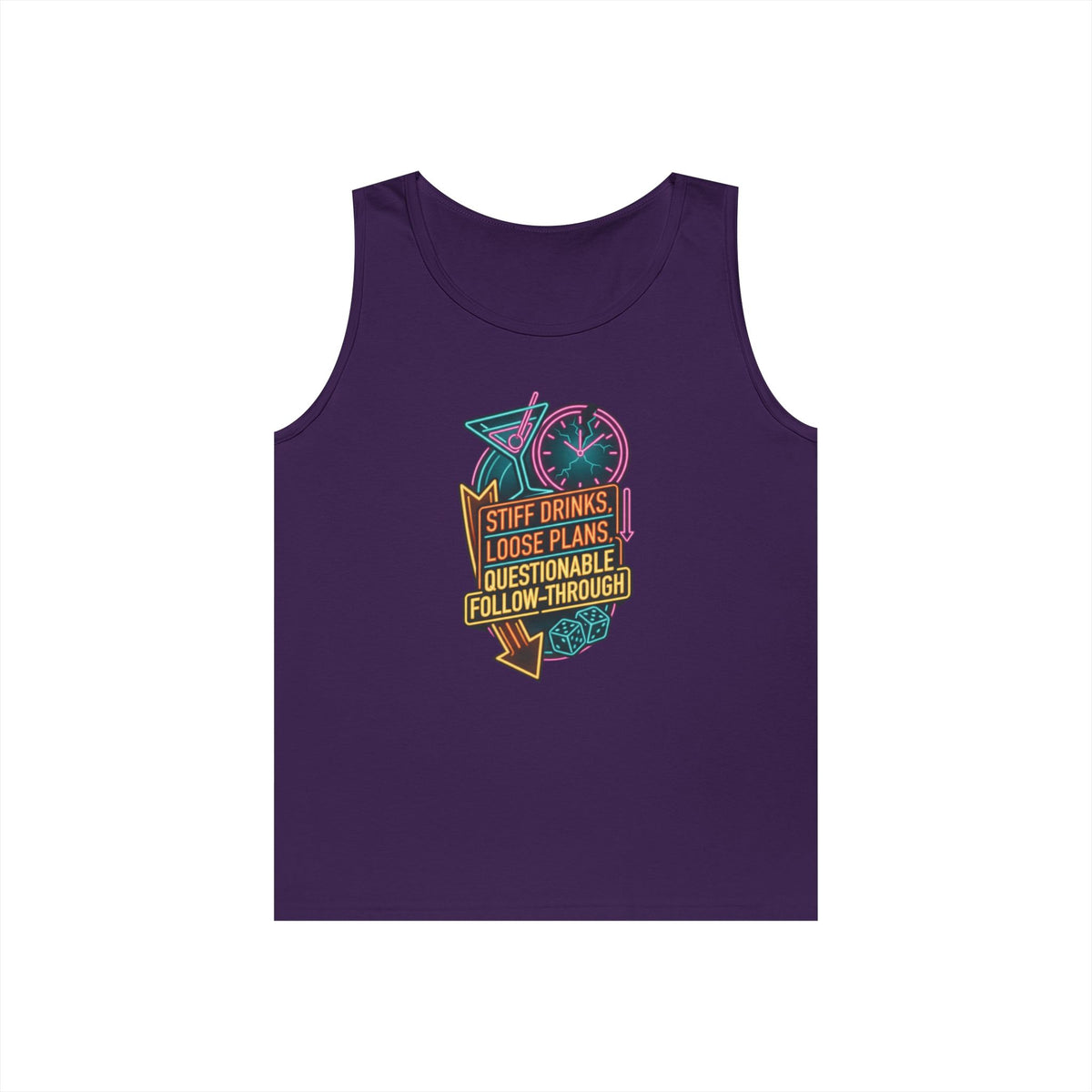 "Stiff Drinks Loose Plans" Tank Top