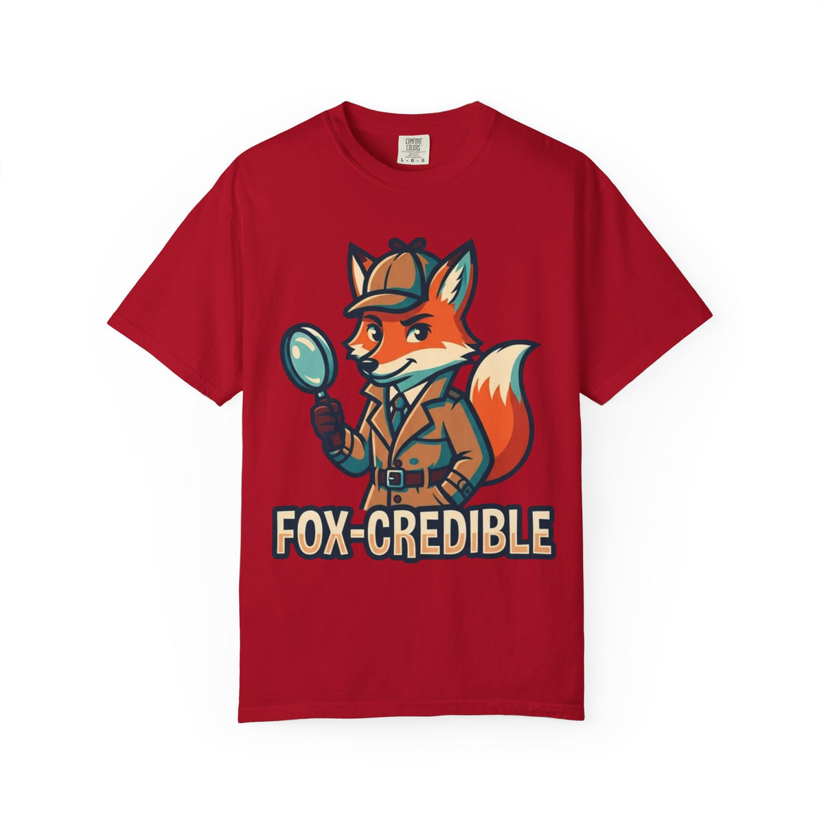Color: Red | Fox Credible Unisex Garment-Dyed Tee