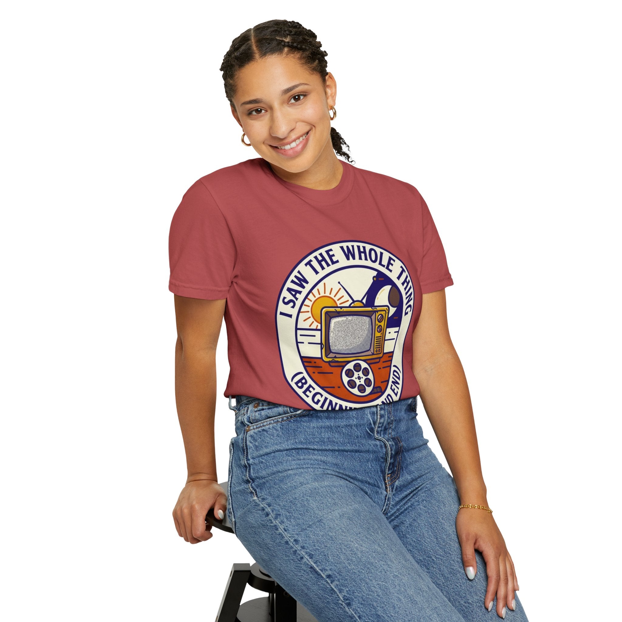 "I Saw The Whole Thing" Unisex Garment-Dyed Tee