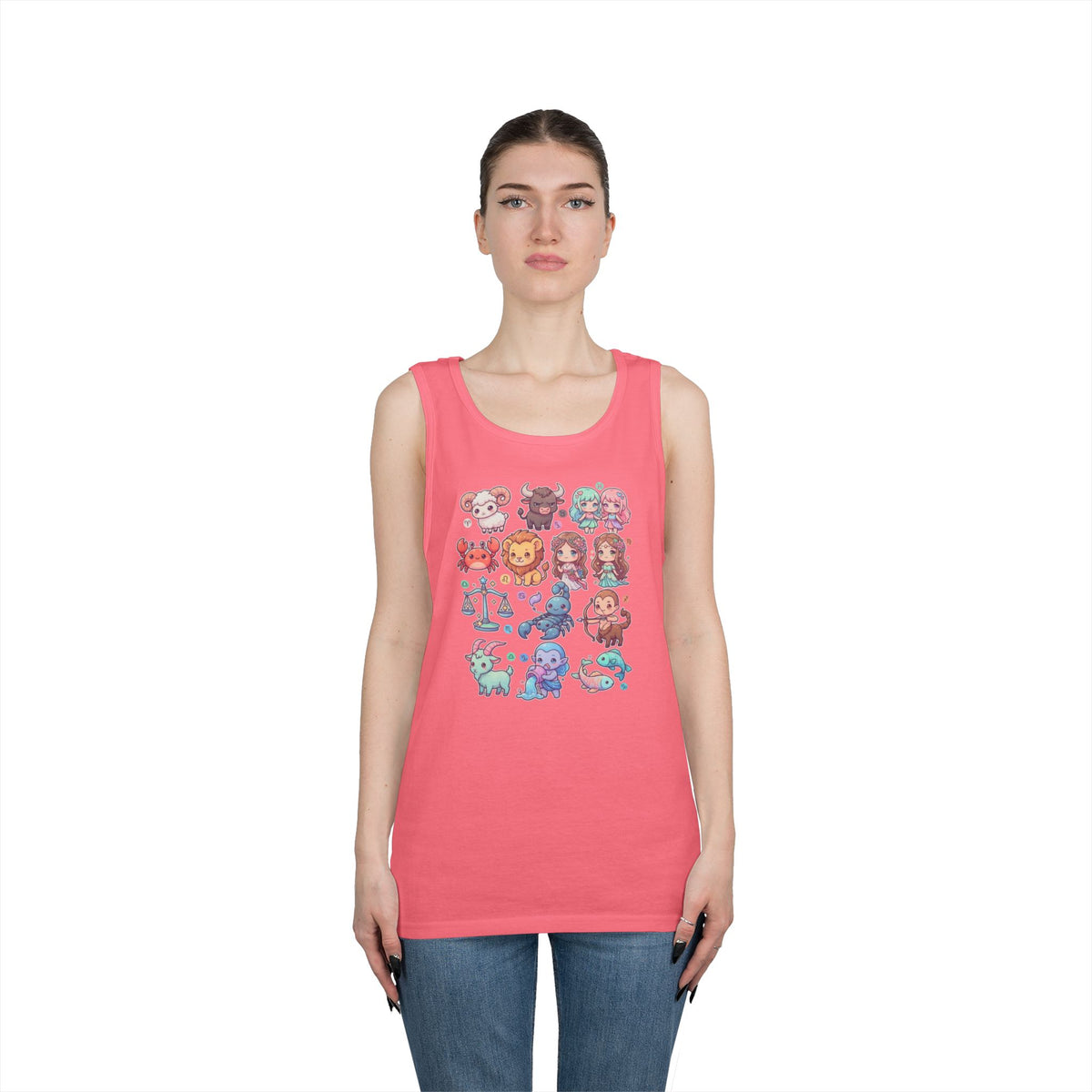 "Cute Chibi Zodiac" Tank Top