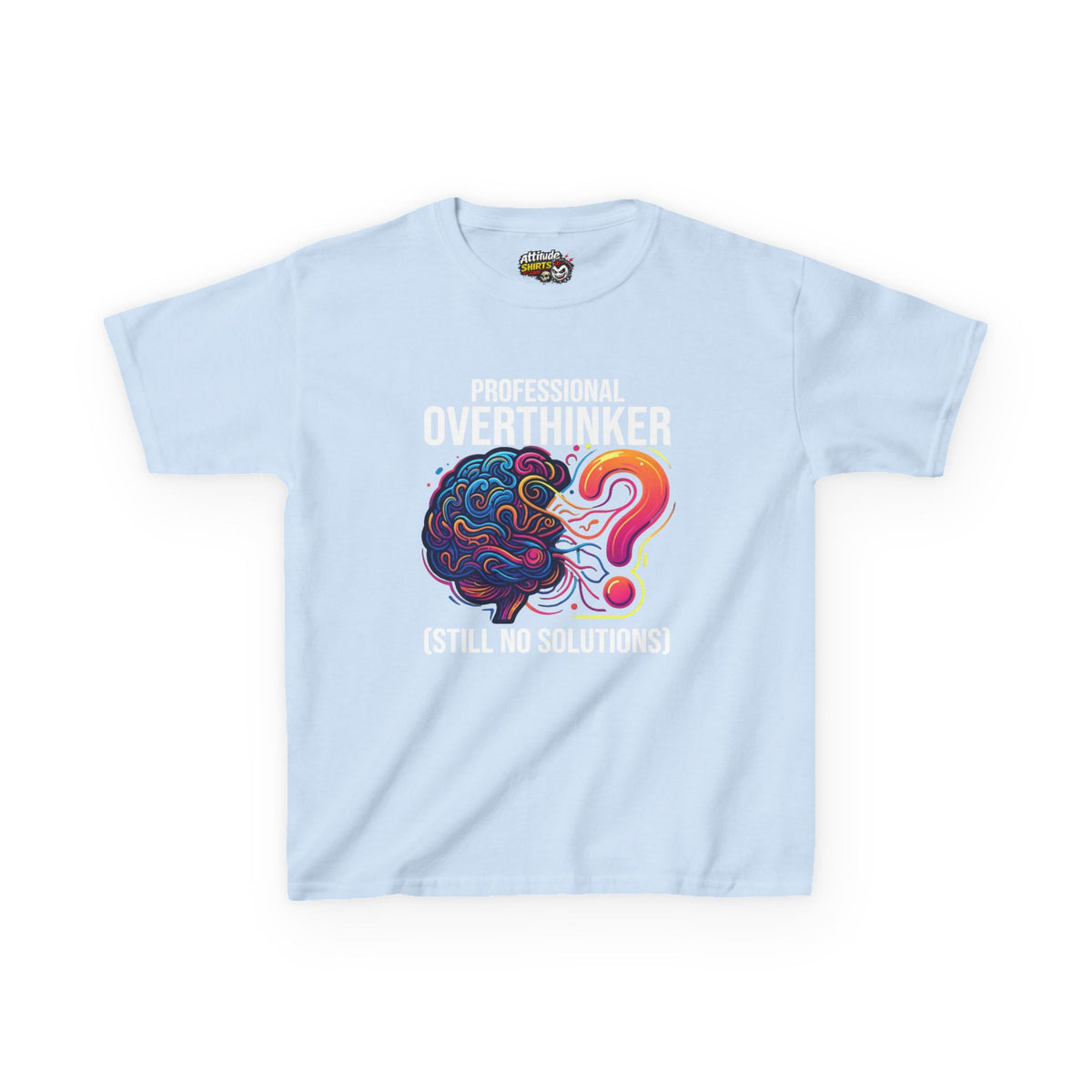 Color: Light Blue | Professional Overthinker Kids Tee