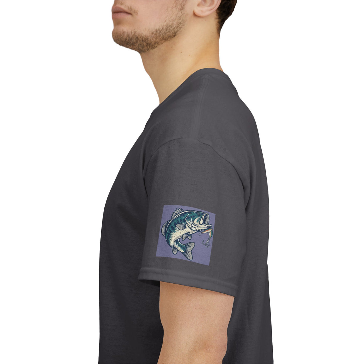 Color: Charcoal | Never Leave A Good Hole Premium Graphic Tee