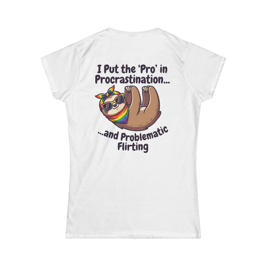 Color: White | Pro in Problematic Flirting Women's Tee