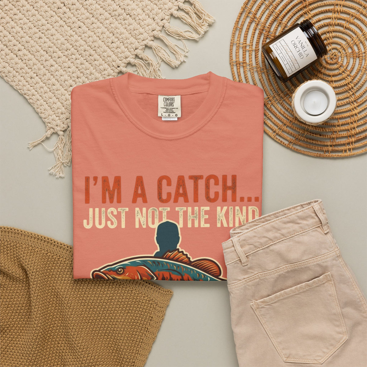 I'm A Catch Unisex Garment-Dyed Tee