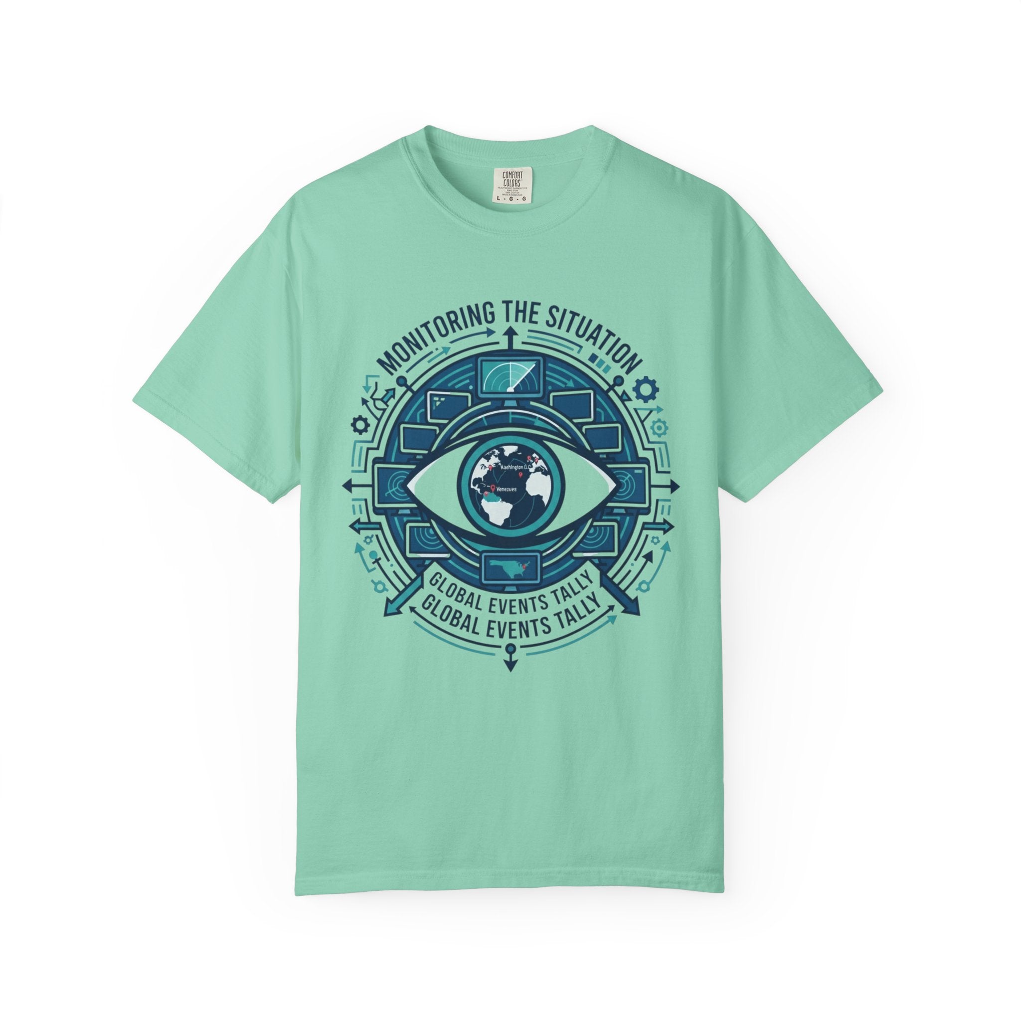 "Monitoring the Situation" Unisex Garment-Dyed Tee