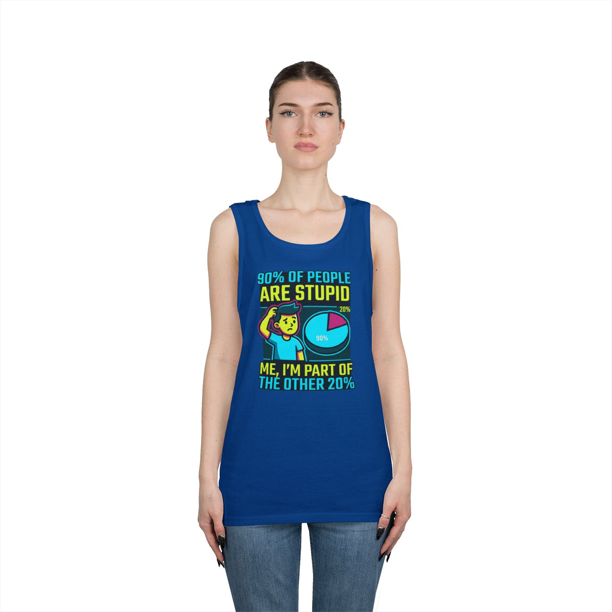 "90% Of People Are Stupid" Tank Top