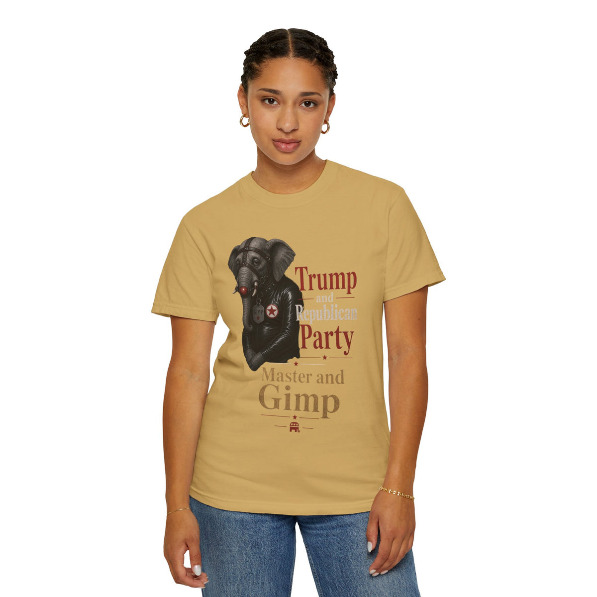 Color: Mustard | Master and Gimp Unisex Garment-Dyed Tee