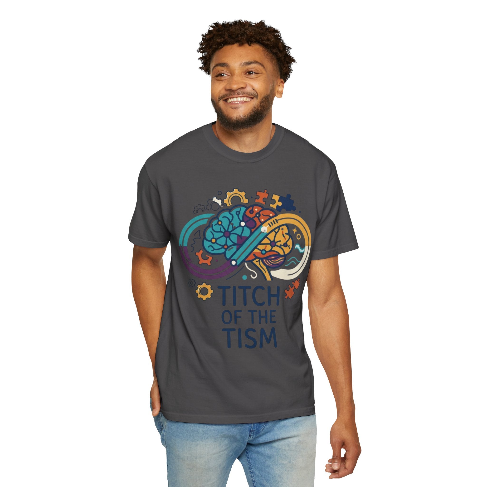 "Titch of the Tism" Unisex Garment-Dyed Tee