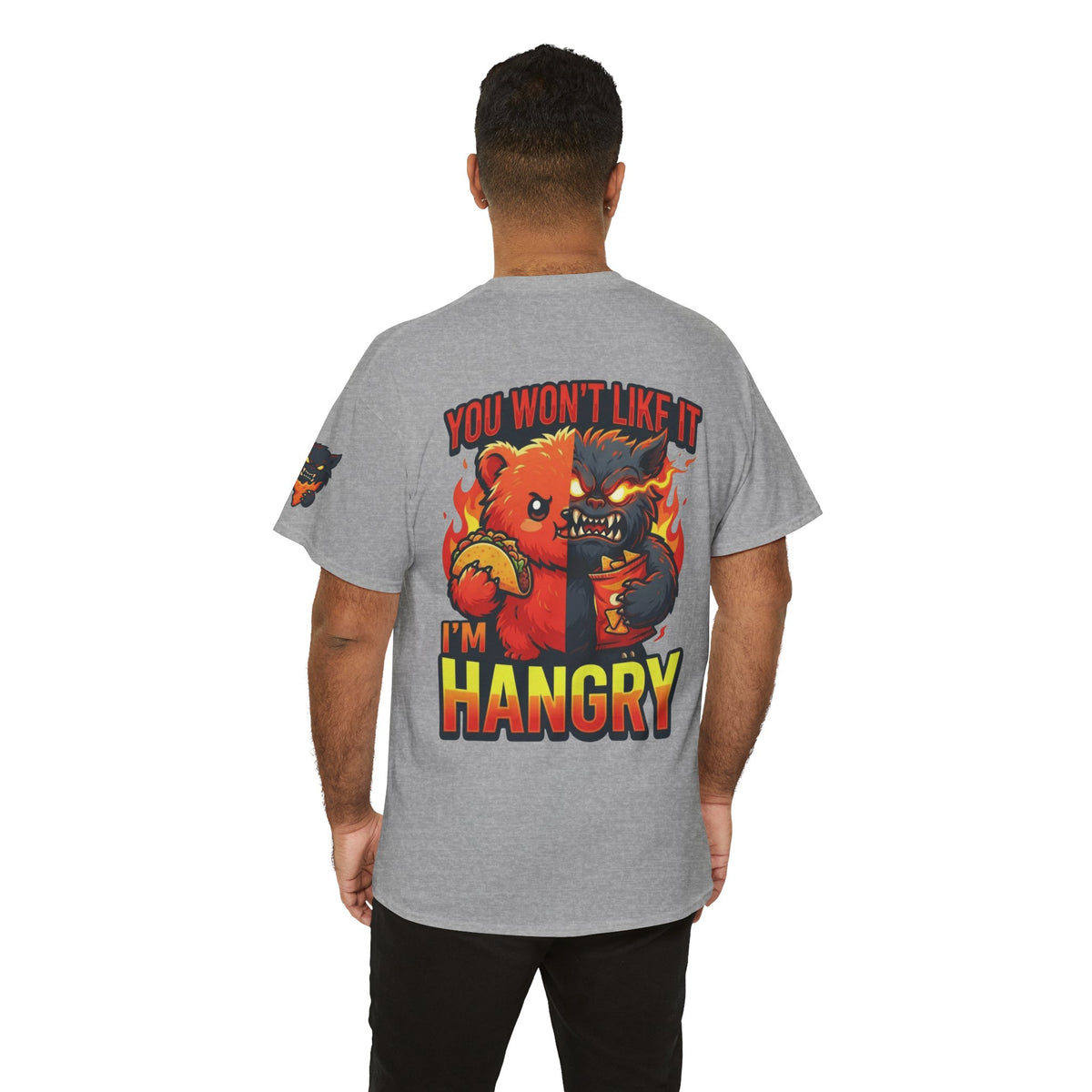 Color: Sport Grey | You Won't Like It I'm Hangry Premium Graphic Tee