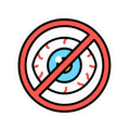 "Eye Contact Policy" Sticker