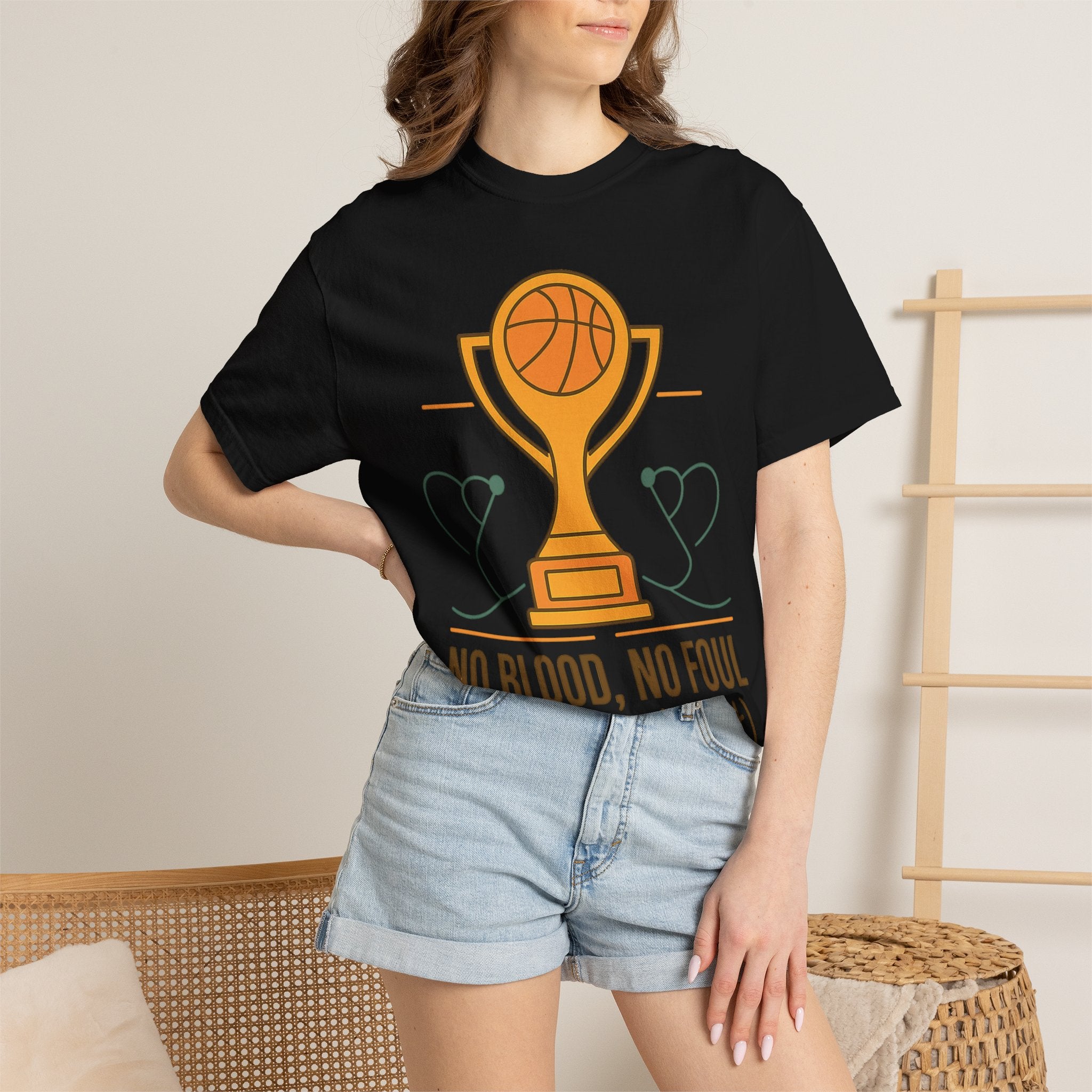 "No Blood, No Foul" Unisex Garment-Dyed T-shirt