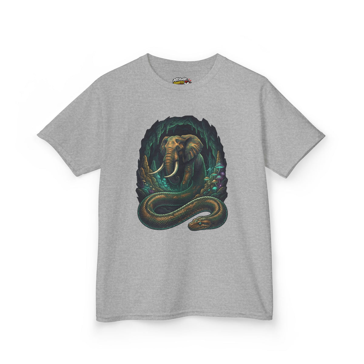 Color: Sport Grey | Grootslang (South African Mythology) Kids Tee