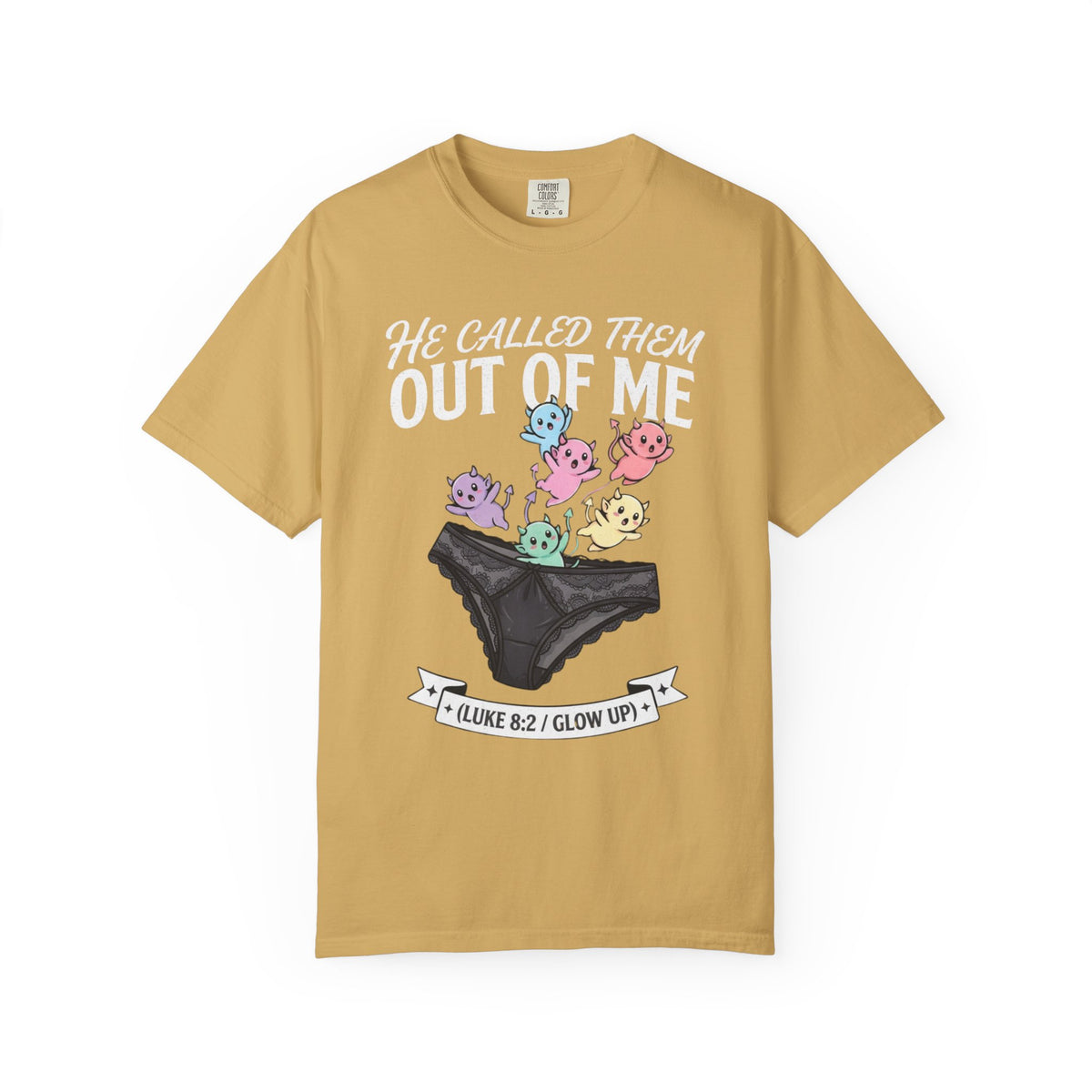 "Good Book Series He Called Them Out Of Me" Unisex Garment-Dyed Tee