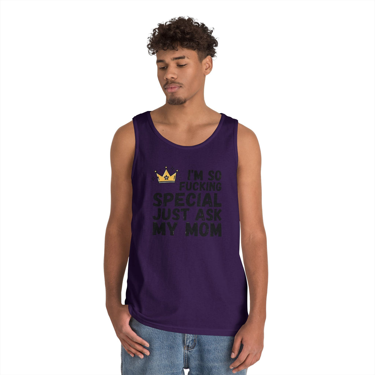 Color: Purple | I'm Fucking Special Tank Top