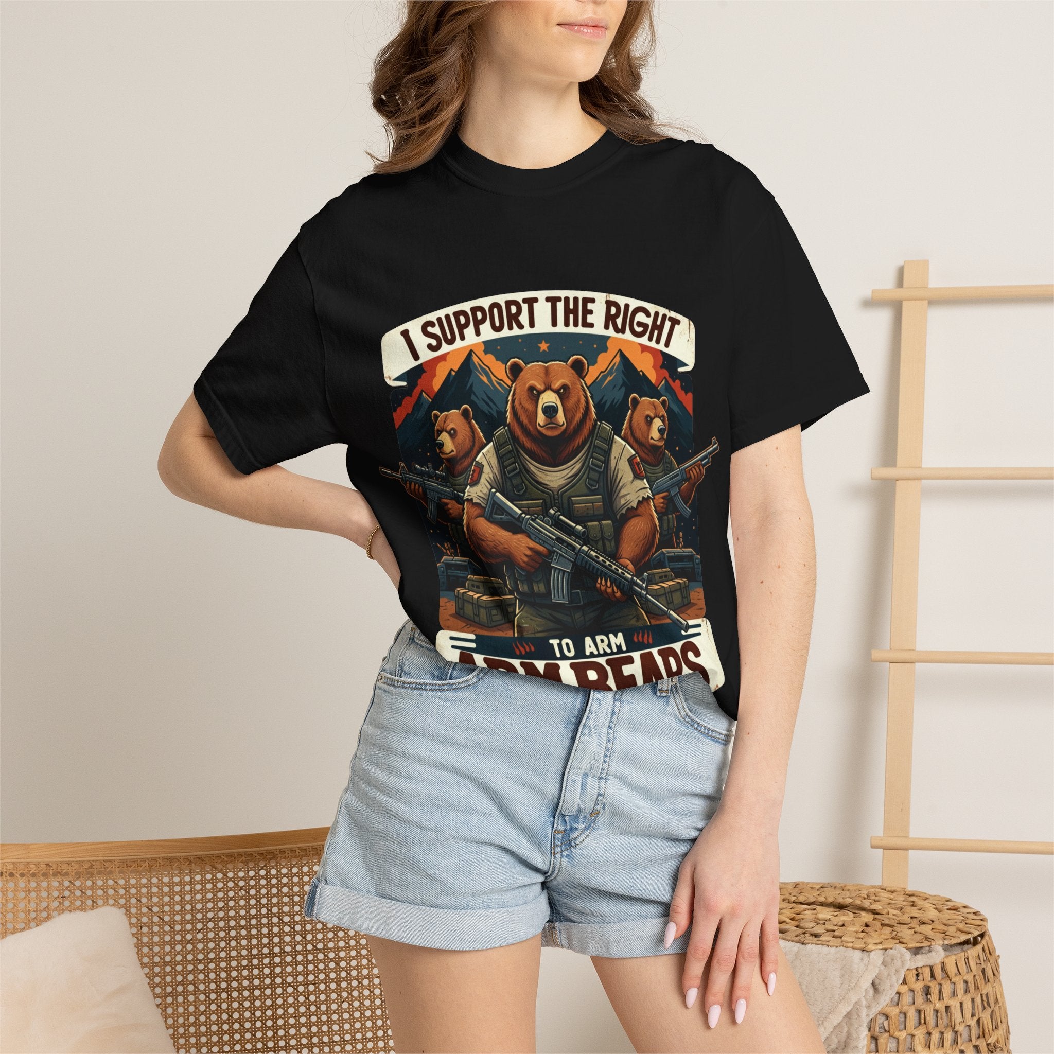"The Right to Arm Bears (Mountain Division)" Unisex Garment-Dyed T-shirt