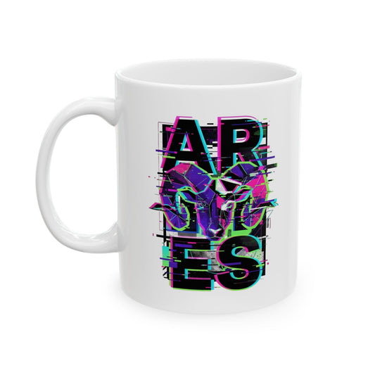 "Aries" White Ceramic Mug