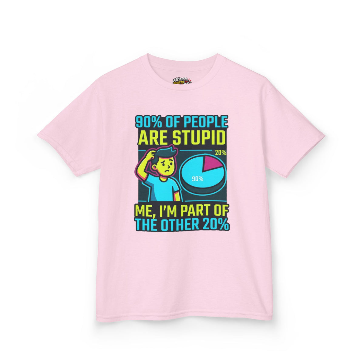 "90% Of People Are Stupid" Kids Tee