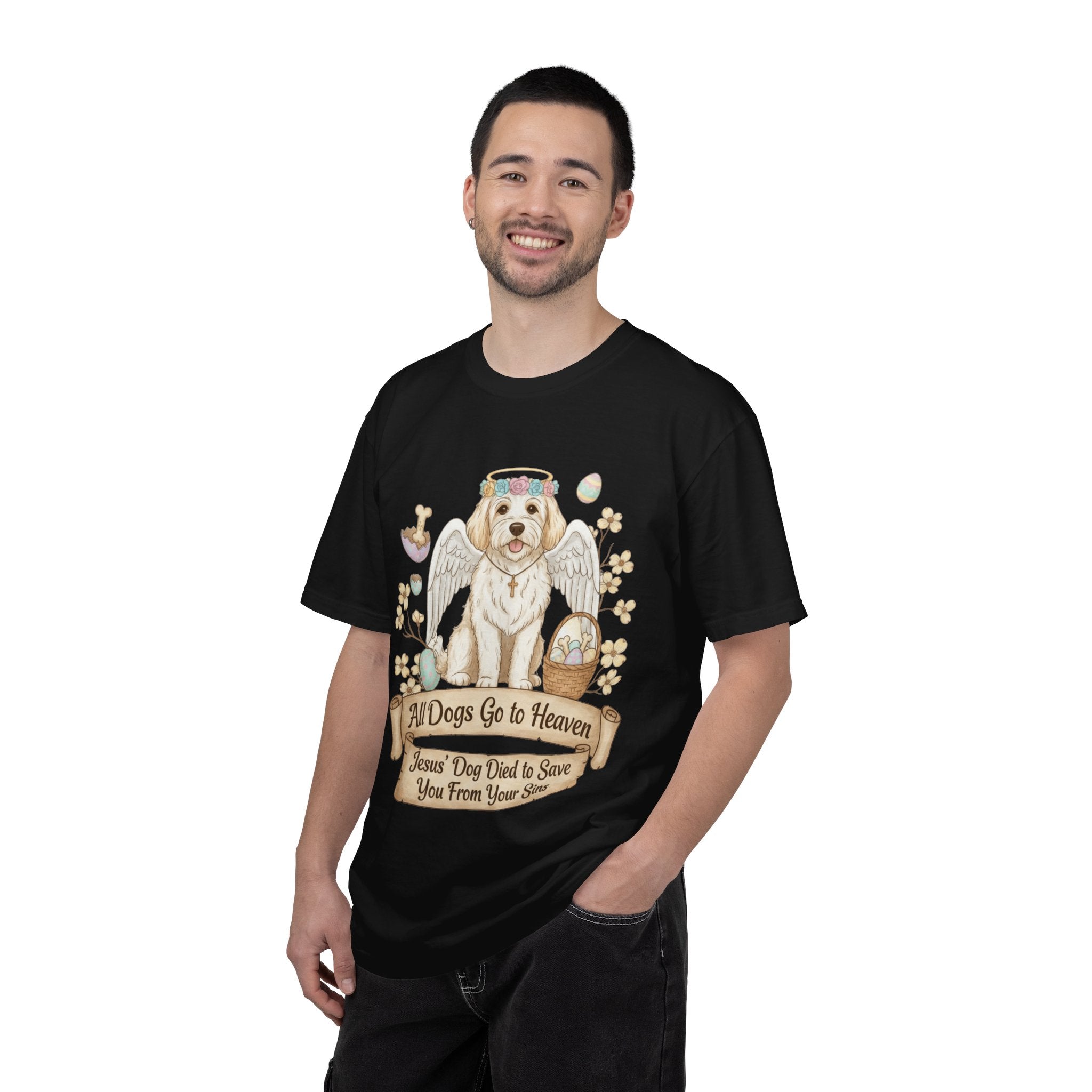 "All Dogs Go to Heaven 2" Unisex Garment-Dyed T-shirt