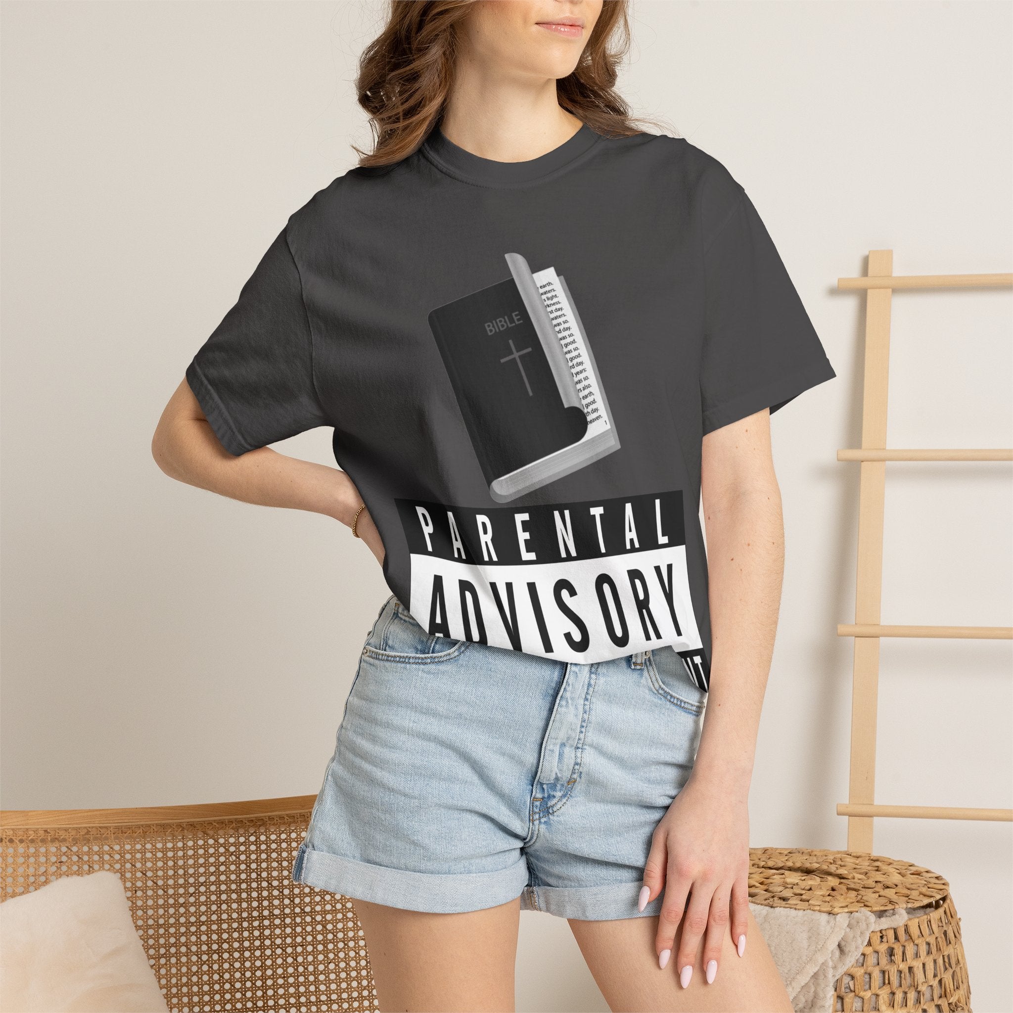 "Rated R for Religious" Unisex Garment-Dyed T-shirt