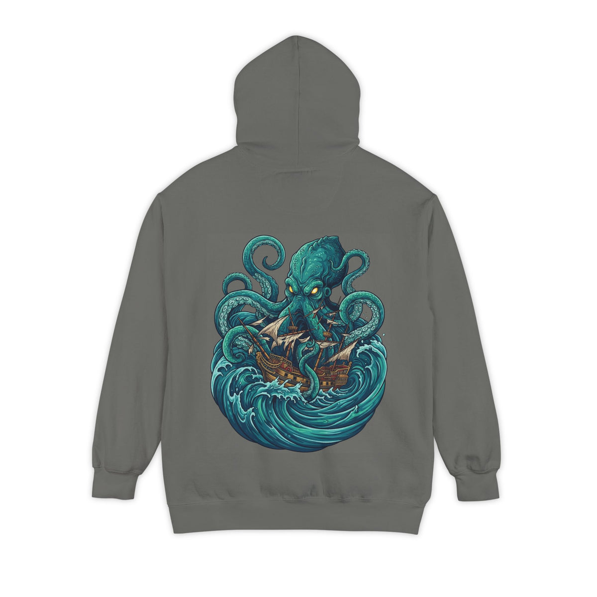 Color: Grey | The Kraken (Norse-Global Maritime) Garment-Dyed Hoodie