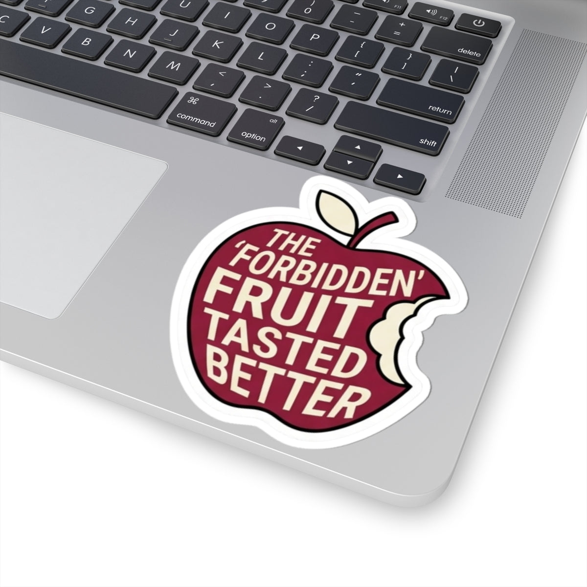 "Good Book Series Forbidden Fruit Tasted Better" Sticker — Main