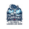 "February Legend" Sticker