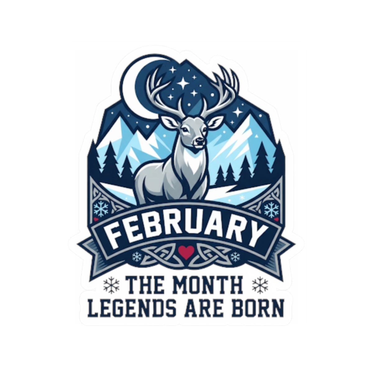 "February Legend" Sticker