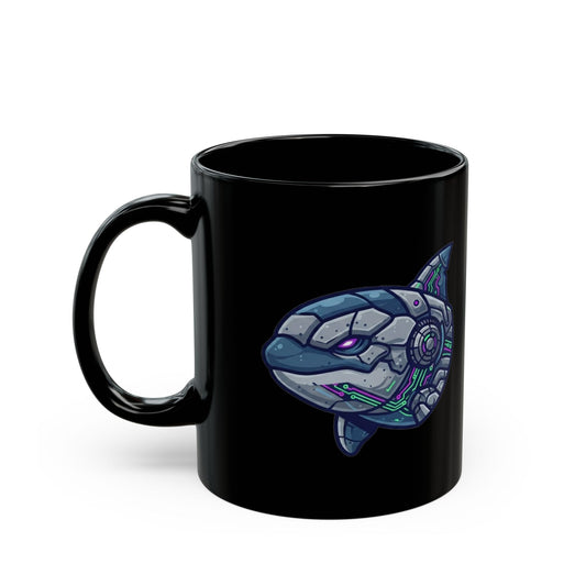 "Killer Whale" Black Ceramic Mug — Graphic