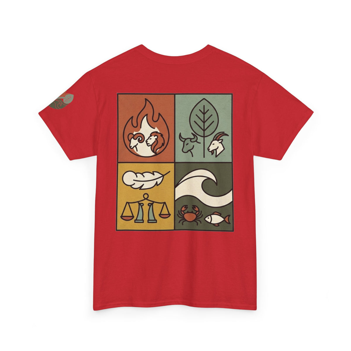 "Four Elements- Fire, Earth, Air, Water" Premium Graphic Tee