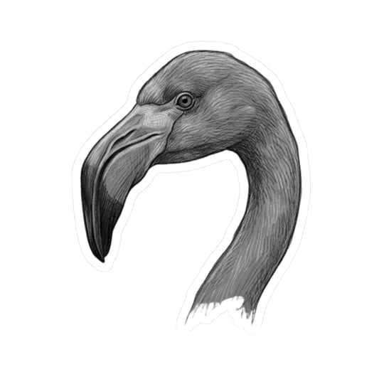 "Pencil Sketch Art Flamingo" Sticker