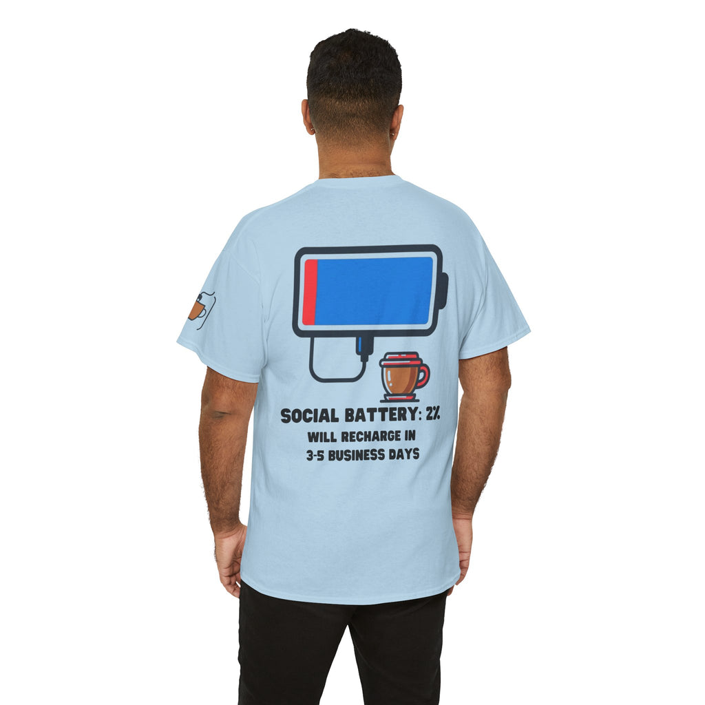 "Social Battery" Premium Graphic Tee