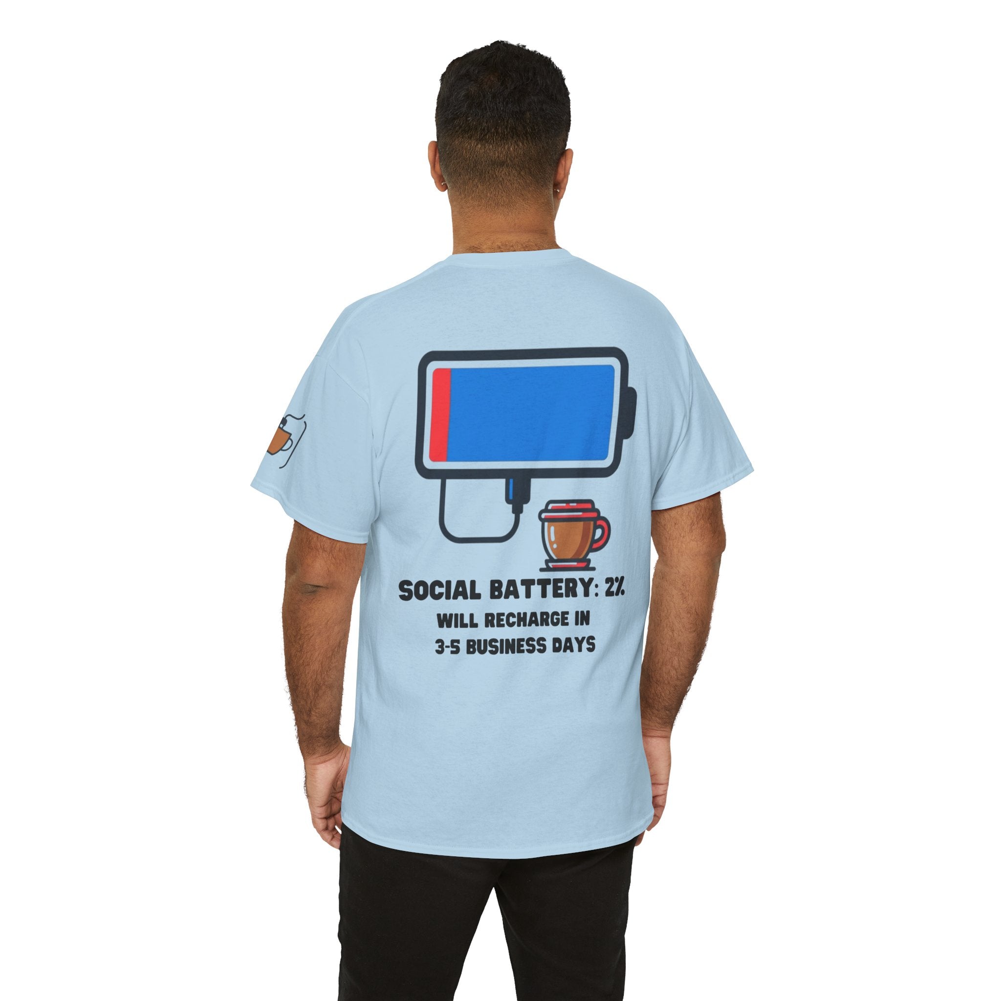 "Social Battery" Premium Graphic Tee