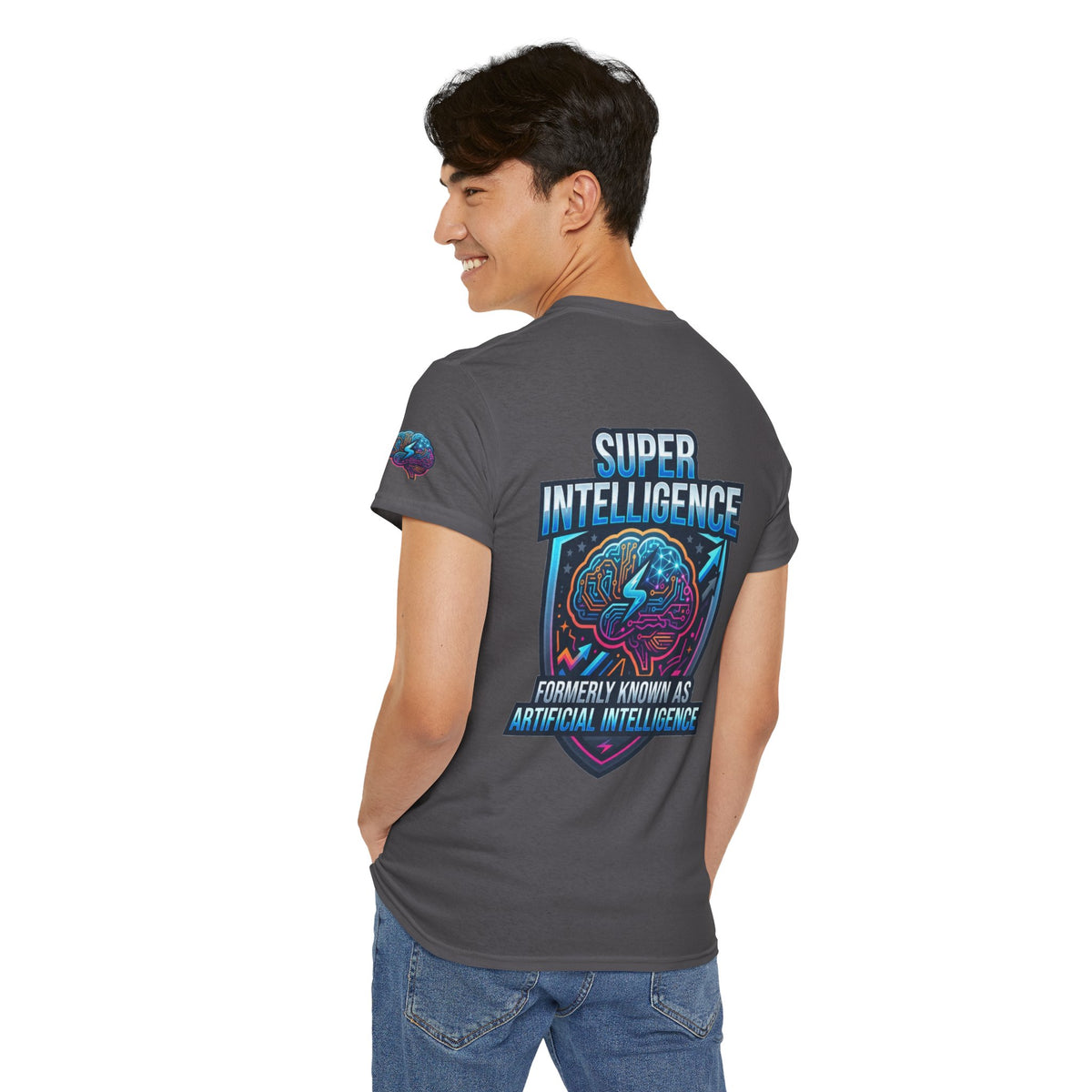 Color: Charcoal | Super Intelligence Premium Graphic Tee