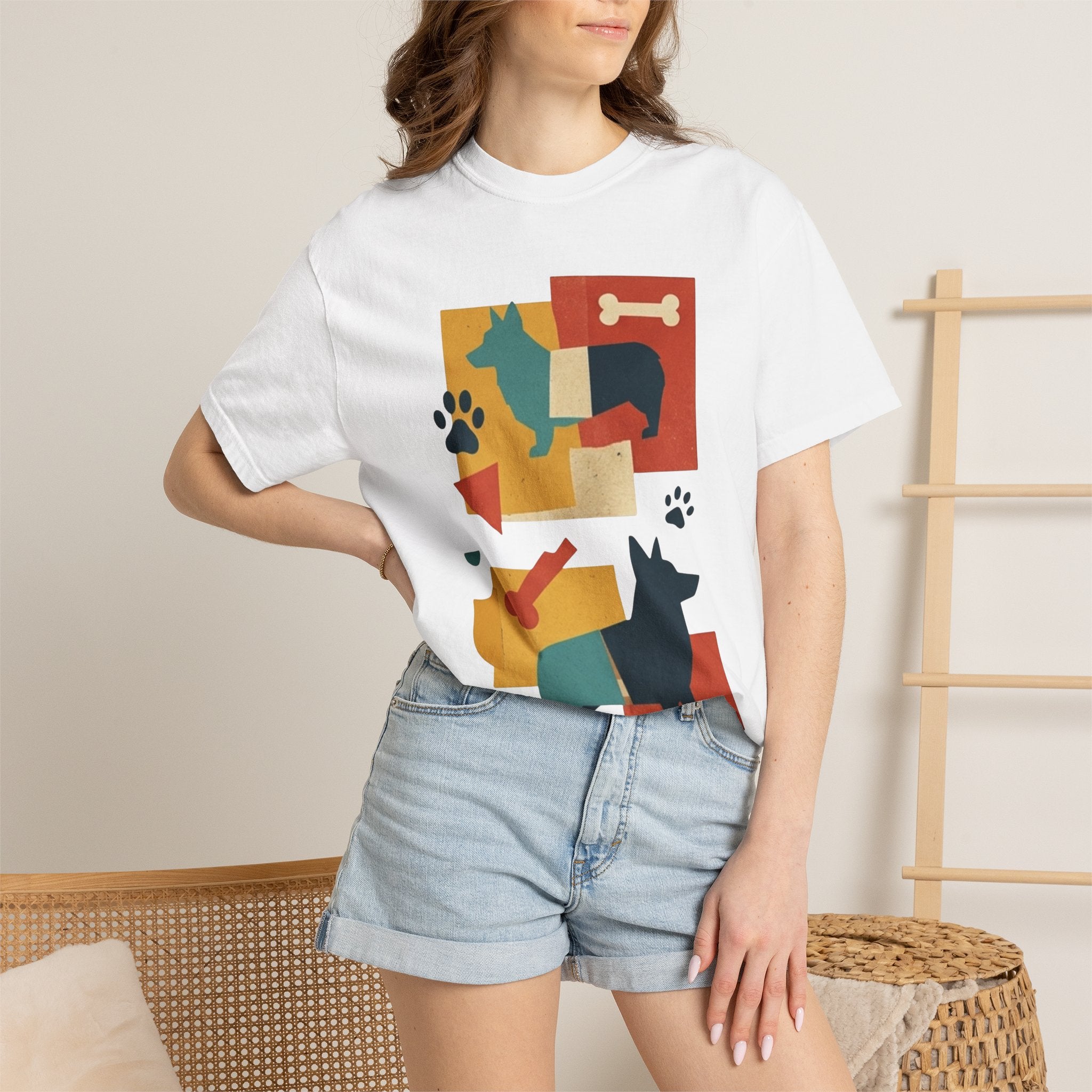 "Dogs and Bones" Unisex Garment-Dyed Tee