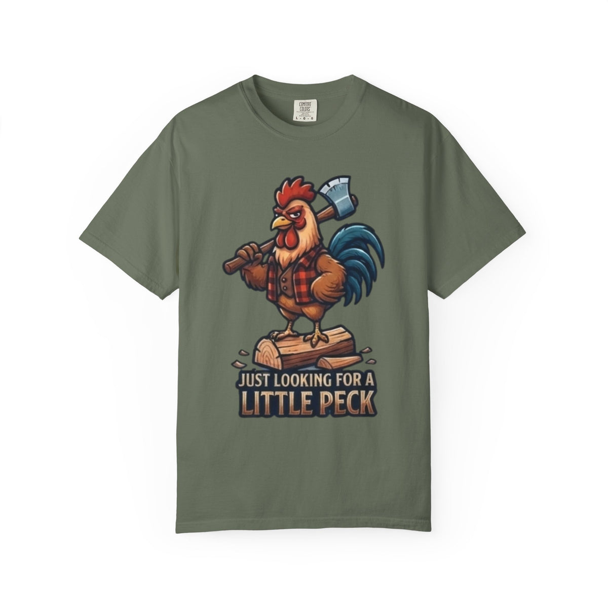 "Looking For A Little Peck" Unisex Garment-Dyed Tee