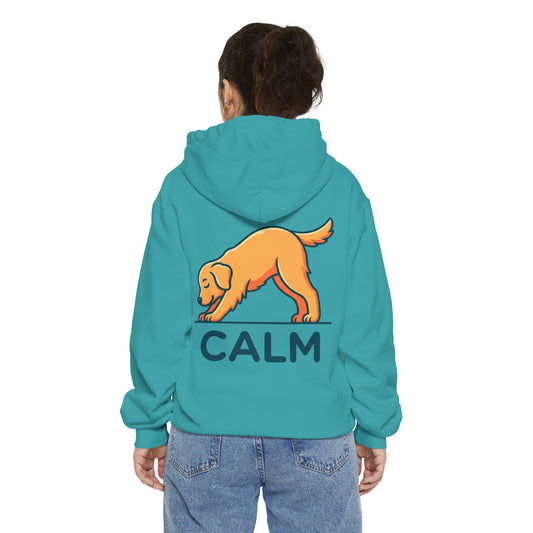 "Dog CALM" Garment-Dyed Hoodie