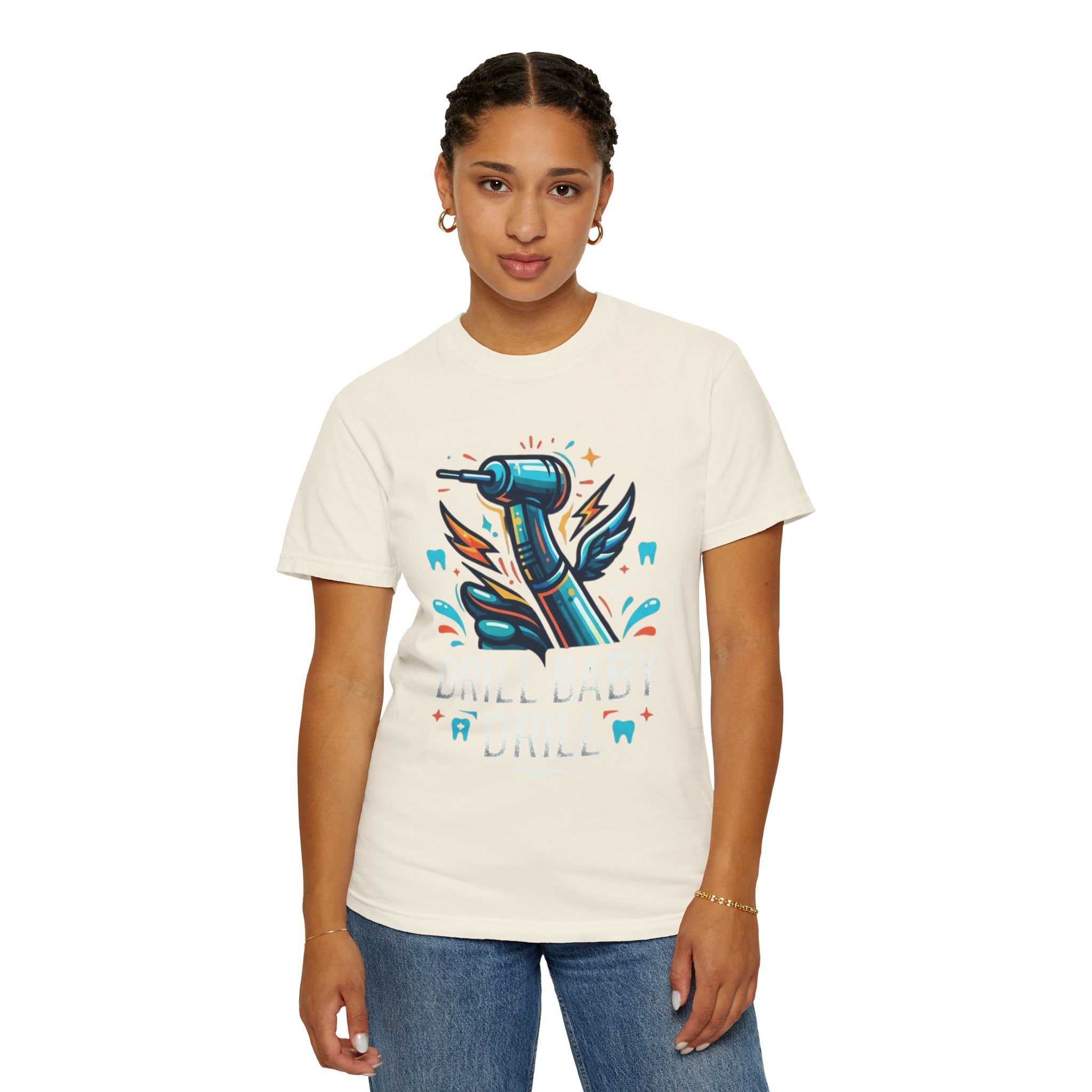 "Drill Baby Drill" Unisex Garment-Dyed Tee