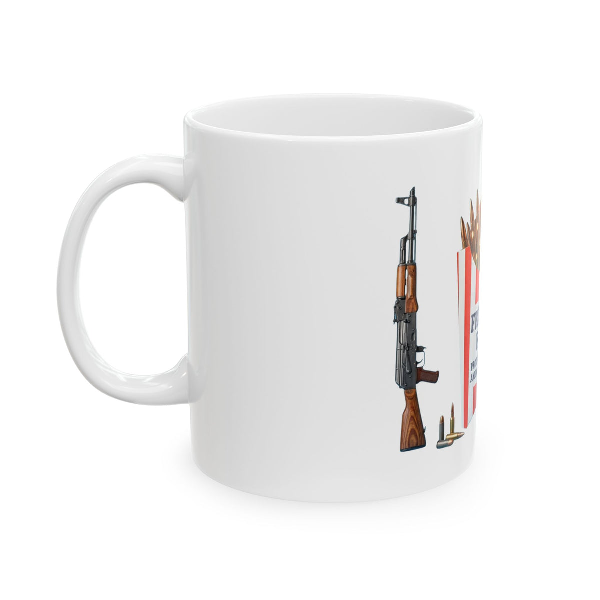 "Freedom Fries" White Ceramic Mug